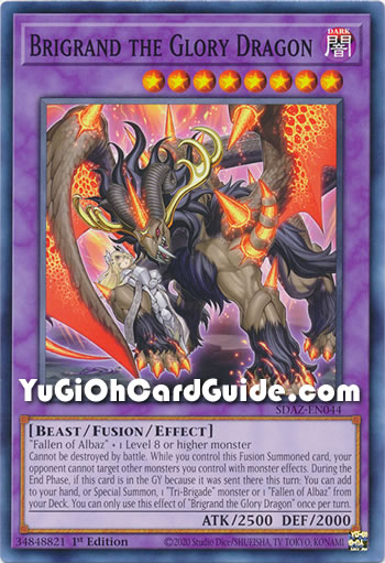 Yu-Gi-Oh Card: Brigrand the Glory Dragon