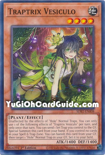 Yu-Gi-Oh Card: Traptrix Vesiculo