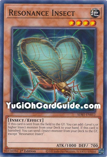Yu-Gi-Oh Card: Resonance Insect