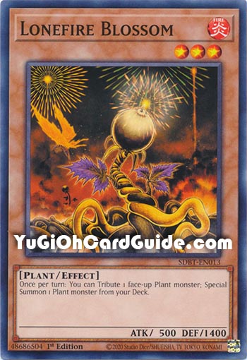 Yu-Gi-Oh Card: Lonefire Blossom