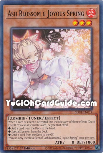 Yu-Gi-Oh Card: Ash Blossom & Joyous Spring