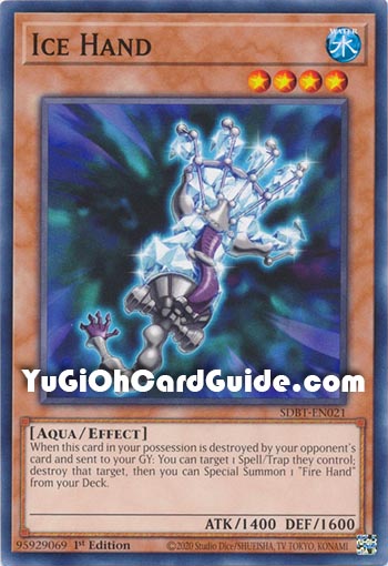 Yu-Gi-Oh Card: Ice Hand