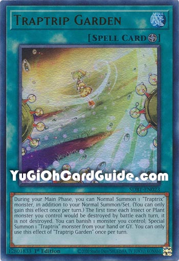 Yu-Gi-Oh Card: Traptrip Garden