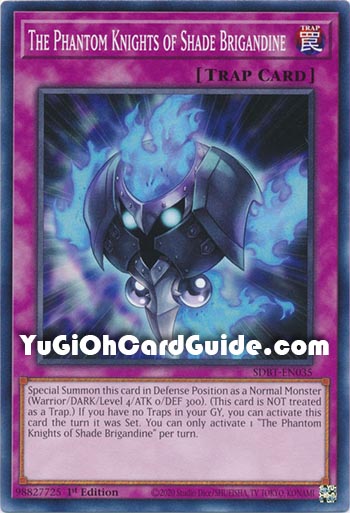 Yu-Gi-Oh Card: The Phantom Knights of Shade Brigandine