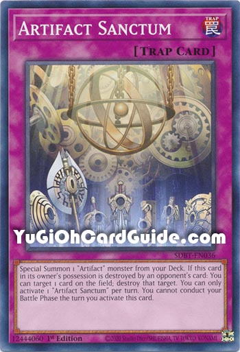 Yu-Gi-Oh Card: Artifact Sanctum