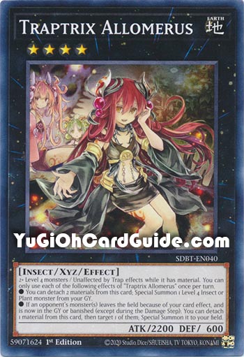 Yu-Gi-Oh Card: Traptrix Allomerus