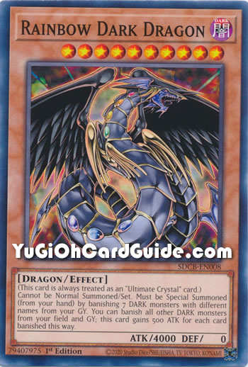 Yu-Gi-Oh Card: Rainbow Dark Dragon