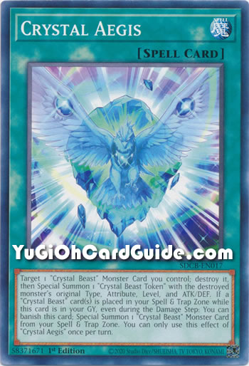 Yu-Gi-Oh Card: Crystal Aegis