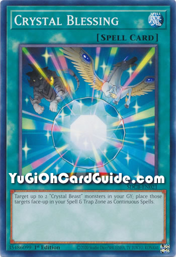 Yu-Gi-Oh Card: Crystal Blessing