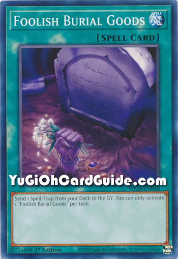 Yu-Gi-Oh Card: Foolish Burial Goods