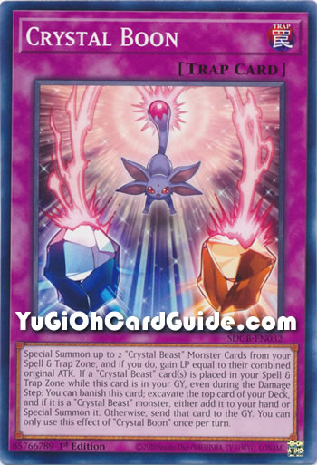 Yu-Gi-Oh Card: Crystal Boon