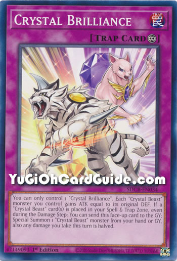 Yu-Gi-Oh Card: Crystal Brilliance