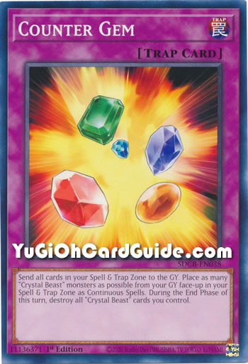 Yu-Gi-Oh Card: Counter Gem