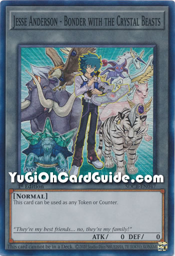 Yu-Gi-Oh Card: Jesse Anderson - Bonder with the Crystal Beasts