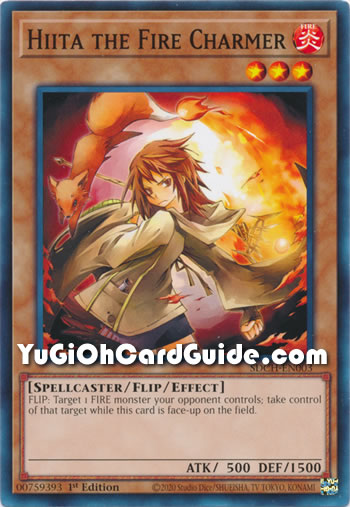 Yu-Gi-Oh Card: Hiita the Fire Charmer