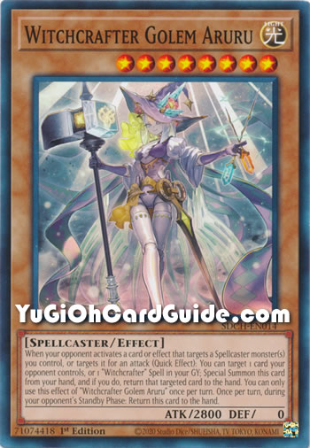 Yu-Gi-Oh Card: Witchcrafter Golem Aruru