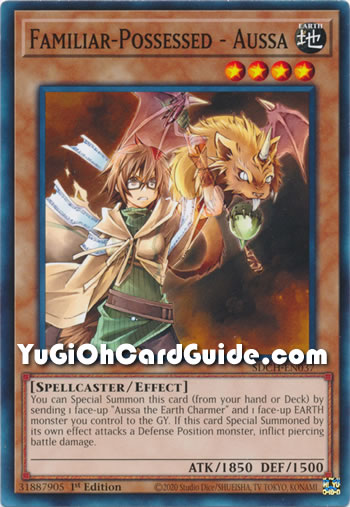 Yu-Gi-Oh Card: Familiar-Possessed - Aussa