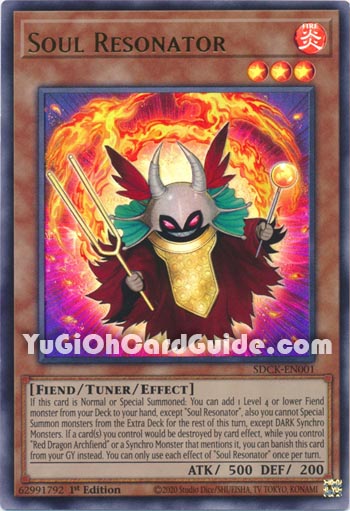 Yu-Gi-Oh Card: Soul Resonator