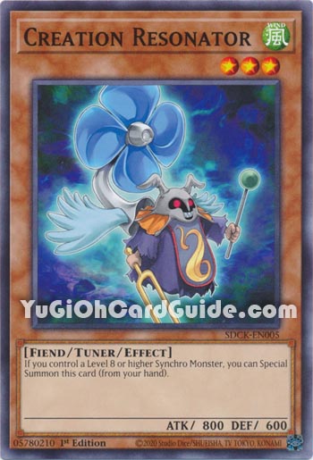 Yu-Gi-Oh Card: Creation Resonator
