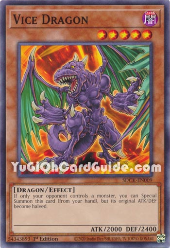 Yu-Gi-Oh Card: Vice Dragon