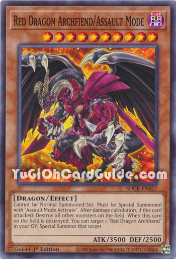 Yu-Gi-Oh Card: Red Dragon Archfiend/Assault Mode