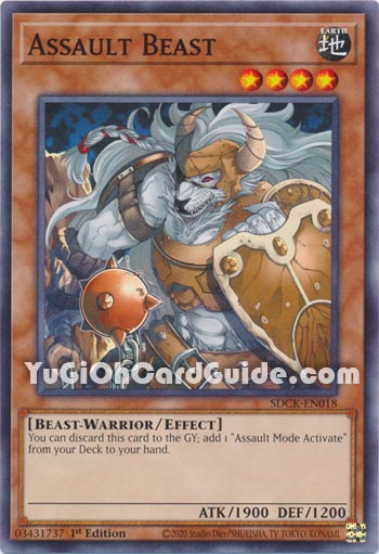 Yu-Gi-Oh Card: Assault Beast