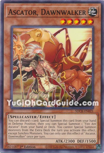 Yu-Gi-Oh Card: Ascator, Dawnwalker