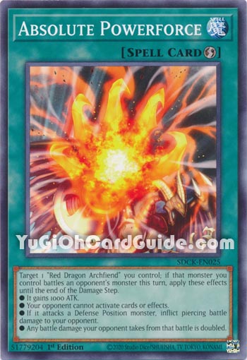 Yu-Gi-Oh Card: Asbolute Powerforce