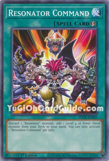 Yu-Gi-Oh Card: Resonator Command