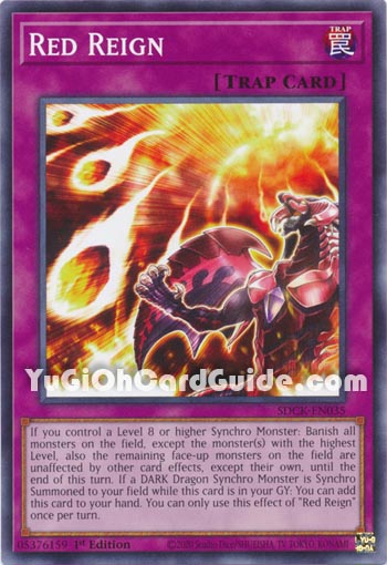 Yu-Gi-Oh Card: Red Reign