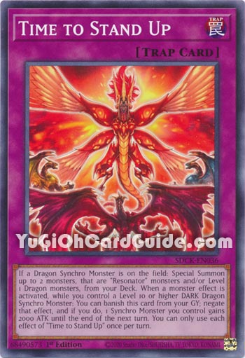 Yu-Gi-Oh Card: Time to Stand Up