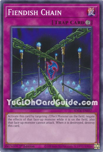 Yu-Gi-Oh Card: Fiendish Chain