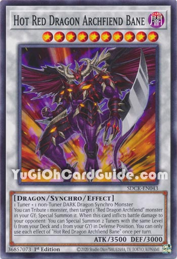 Yu-Gi-Oh Card: Hot Red Dragon Archfiend Bane