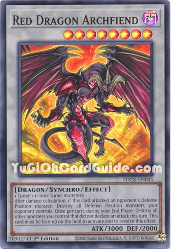 Yu-Gi-Oh Card: Red Dragon Archfiend
