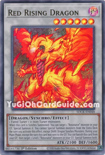 Yu-Gi-Oh Card: Red Rising Dragon