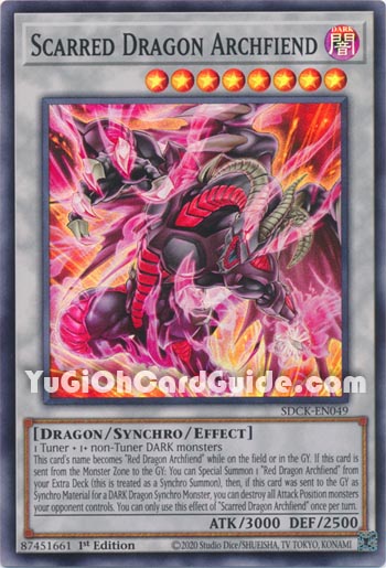 Yu-Gi-Oh Card: Scarred Dragon Archfiend