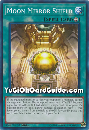 Yu-Gi-Oh Card: Moon Mirror Shield