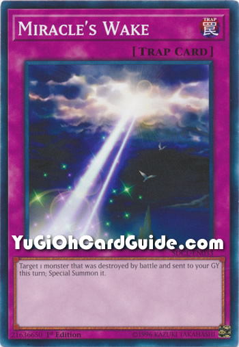 Yu-Gi-Oh Card: Miracle's Wake