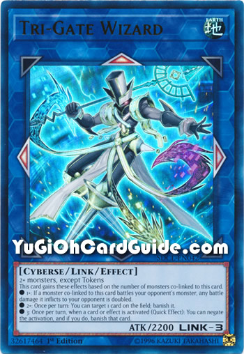 Yu-Gi-Oh Card: Tri-Gate Wizard