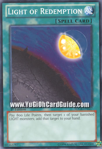 Yu-Gi-Oh Card: Light of Redemption