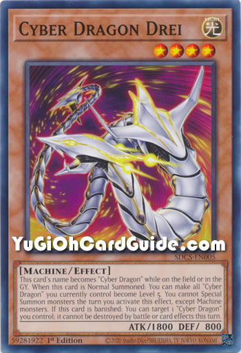 Yu-Gi-Oh Card: Cyber Dragon Drei
