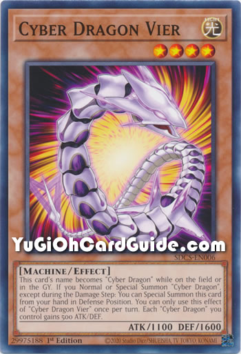 Yu-Gi-Oh Card: Cyber Dragon Vier