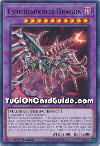 Yu-Gi-Oh Card: Cyberdarkness Dragon
