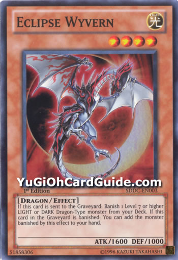 YU-GI-OH! - Eclipse Wyvern (PGLD-EN041) - Oro Premium - 1ª Edición - Oro Raro