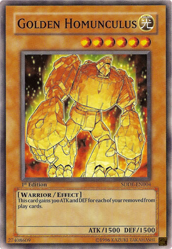 Yu-Gi-Oh Card: Golden Homunculus