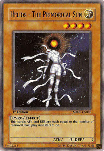 Yu-Gi-Oh Card: Helios - The Primordial Sun