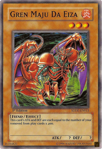 Yu-Gi-Oh! Gren Maju Da Eiza Card - IOC-024 1st Edition Common From Invasion Of Chaos