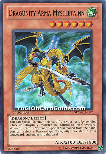 Yu-Gi-Oh Card: Dragunity Arma Mystletainn