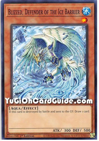 Yu-Gi-Oh Card: Blizzed, Defender of the Ice Barrier