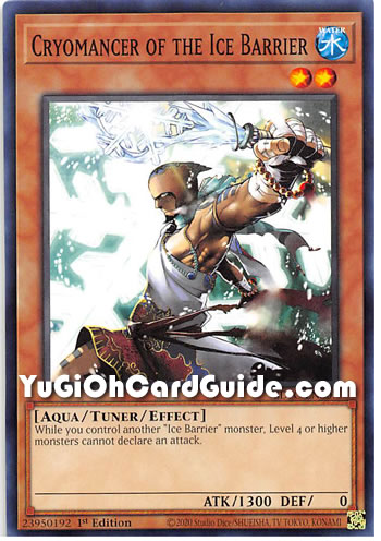 Yu-Gi-Oh Card: Cryomancer of the Ice Barrier